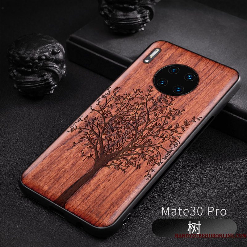 Hoesje Huawei Mate 30 Pro Hout Pas Nieuw, Hoes Huawei Mate 30 Pro Bescherming Originaltelefoon