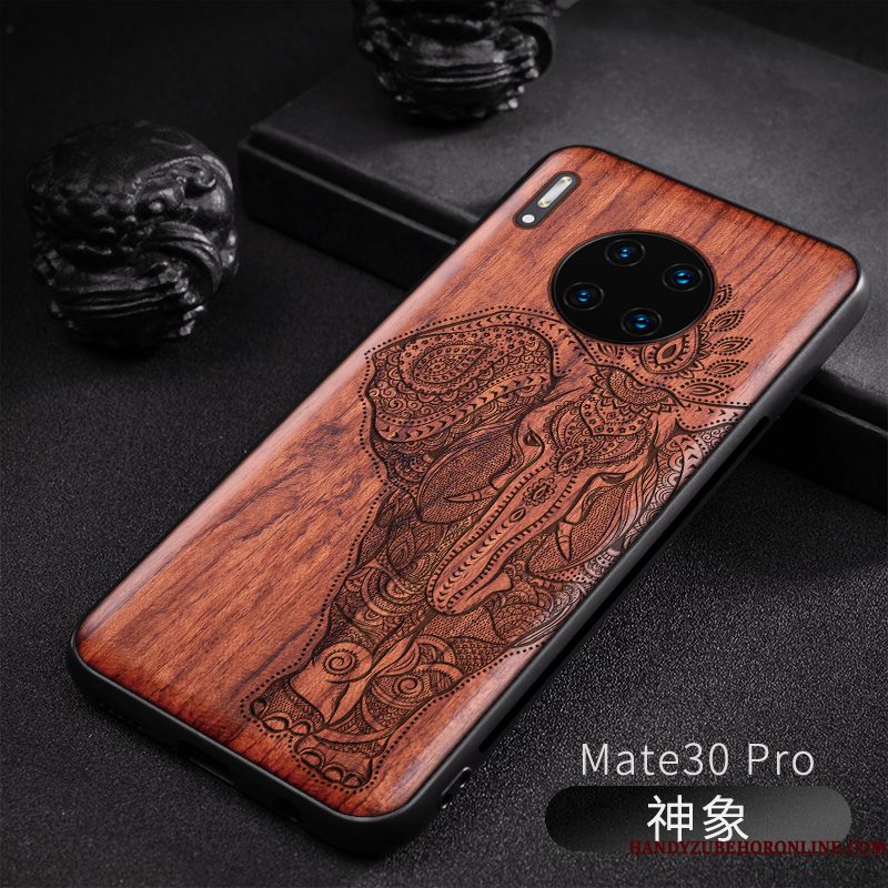 Hoesje Huawei Mate 30 Pro Hout Pas Nieuw, Hoes Huawei Mate 30 Pro Bescherming Originaltelefoon