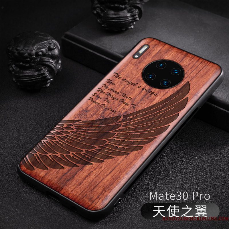 Hoesje Huawei Mate 30 Pro Hout Pas Nieuw, Hoes Huawei Mate 30 Pro Bescherming Originaltelefoon