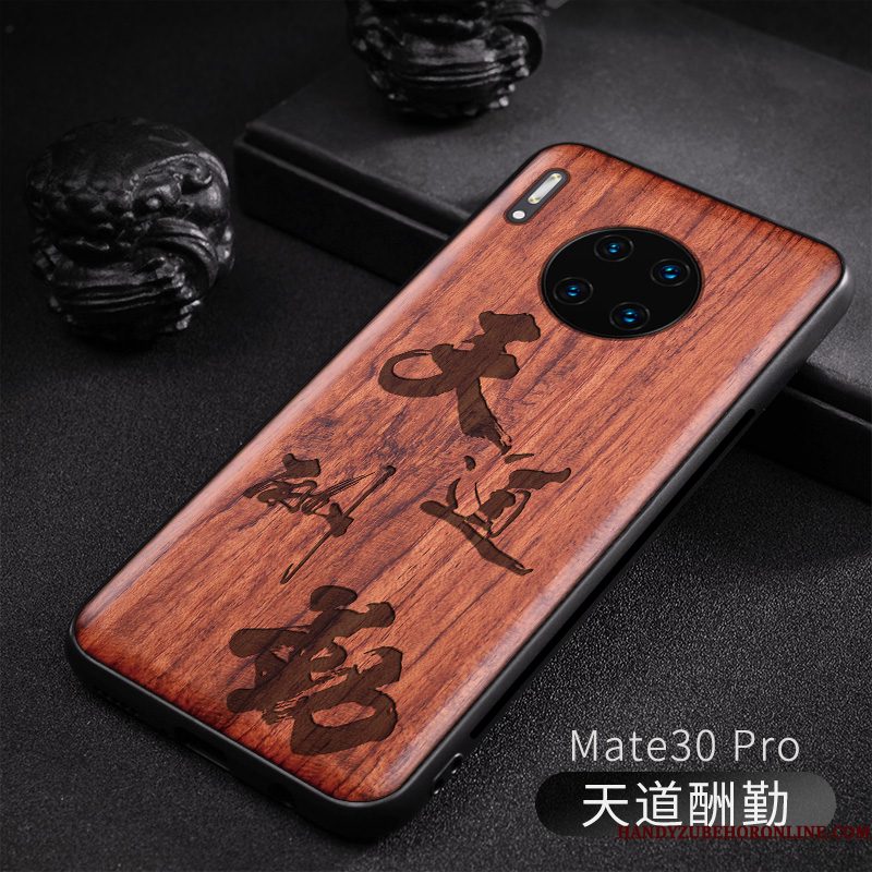 Hoesje Huawei Mate 30 Pro Hout Pas Nieuw, Hoes Huawei Mate 30 Pro Bescherming Originaltelefoon