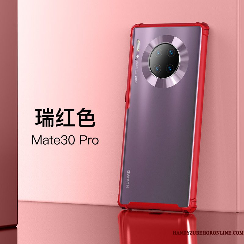 Hoesje Huawei Mate 30 Pro Siliconen Doorzichtig Groen, Hoes Huawei Mate 30 Pro Zacht Telefoon Gasbag