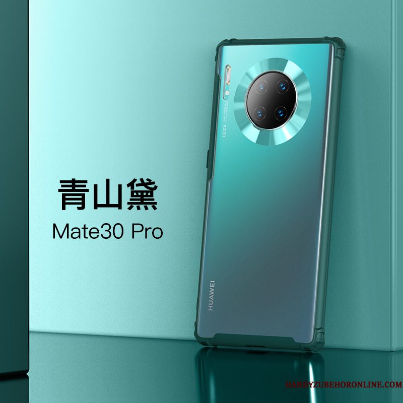 Hoesje Huawei Mate 30 Pro Siliconen Doorzichtig Groen, Hoes Huawei Mate 30 Pro Zacht Telefoon Gasbag