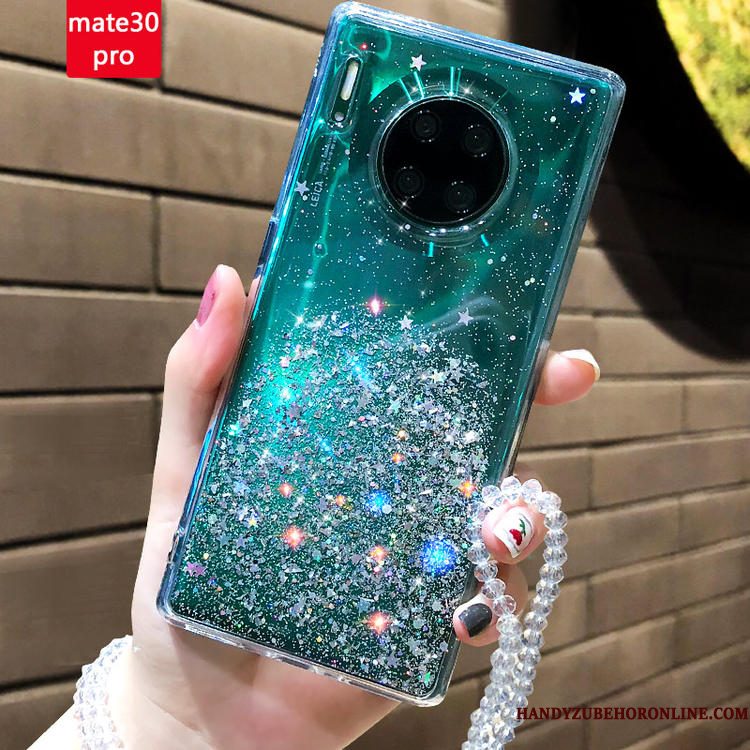 Hoesje Huawei Mate 30 Pro Siliconen Doorzichtigtelefoon, Hoes Huawei Mate 30 Pro Zacht Groen Net Red