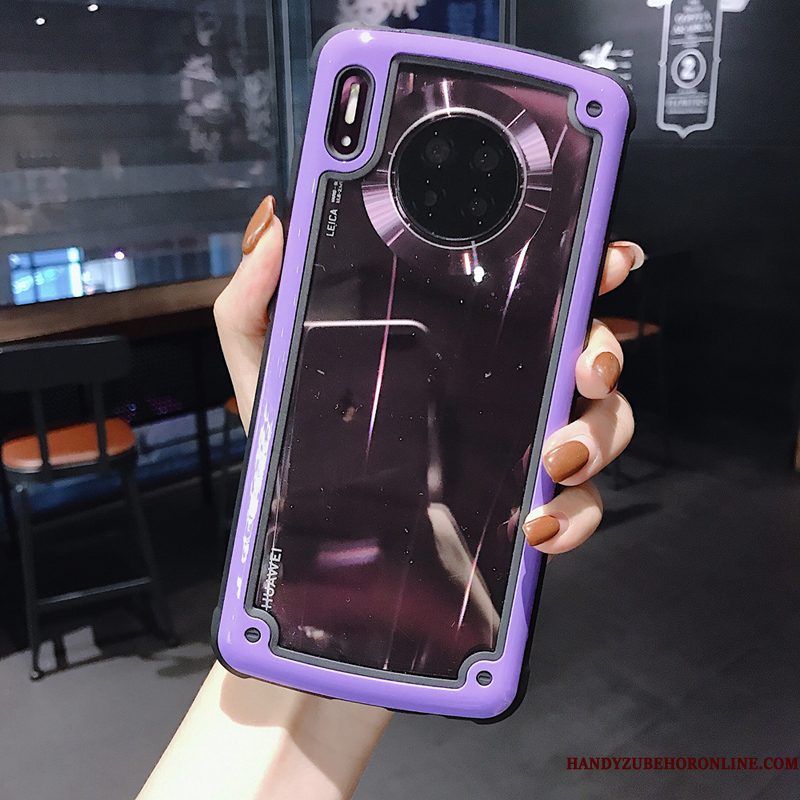 Hoesje Huawei Mate 30 Pro Zacht Telefoon Anti-fall, Hoes Huawei Mate 30 Pro Zakken Eenvoudige Doorzichtig