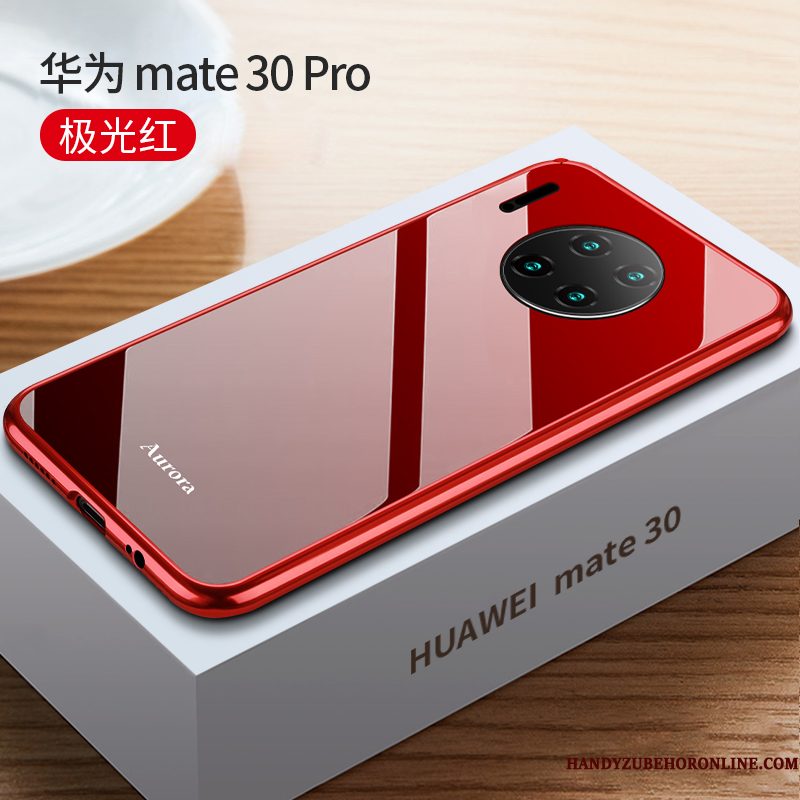 Hoesje Huawei Mate 30 Pro Zakken Anti-fall Dun, Hoes Huawei Mate 30 Pro Bescherming Omlijsting Glas