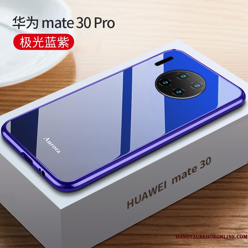Hoesje Huawei Mate 30 Pro Zakken Anti-fall Dun, Hoes Huawei Mate 30 Pro Bescherming Omlijsting Glas