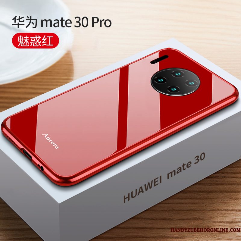 Hoesje Huawei Mate 30 Pro Zakken Anti-fall Dun, Hoes Huawei Mate 30 Pro Bescherming Omlijsting Glas