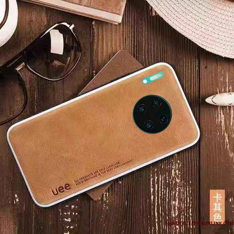 Hoesje Huawei Mate 30 Pro Zakken Trendy Merk Anti-fall, Hoes Huawei Mate 30 Pro Leer Telefoon Bedrijf