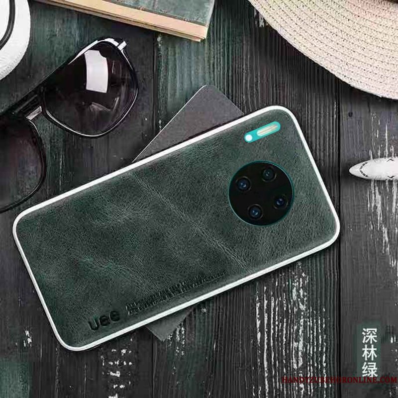 Hoesje Huawei Mate 30 Pro Zakken Trendy Merk Anti-fall, Hoes Huawei Mate 30 Pro Leer Telefoon Bedrijf