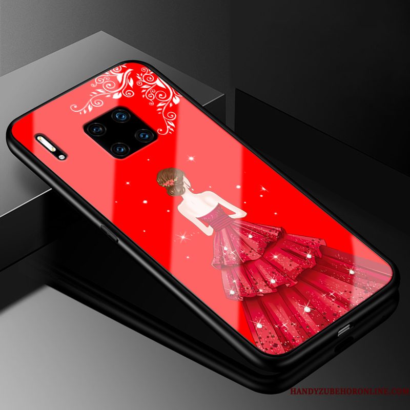 Hoesje Huawei Mate 30 Rs Bescherming Gazentelefoon, Hoes Huawei Mate 30 Rs Rood Glas