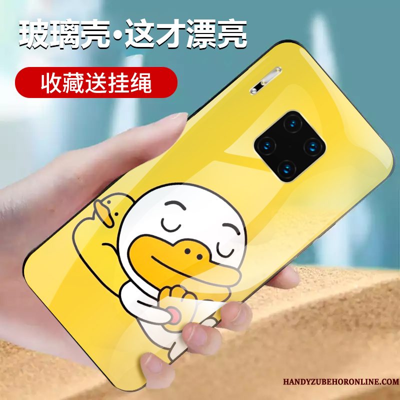 Hoesje Huawei Mate 30 Rs Bescherming Telefoon Anti-fall, Hoes Huawei Mate 30 Rs Geel Glas