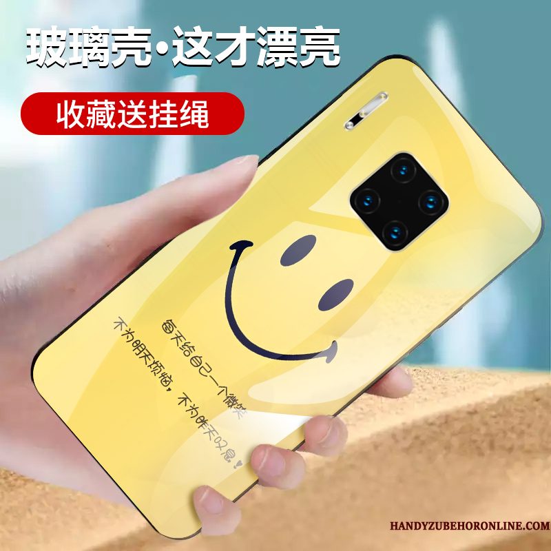 Hoesje Huawei Mate 30 Rs Bescherming Telefoon Anti-fall, Hoes Huawei Mate 30 Rs Geel Glas