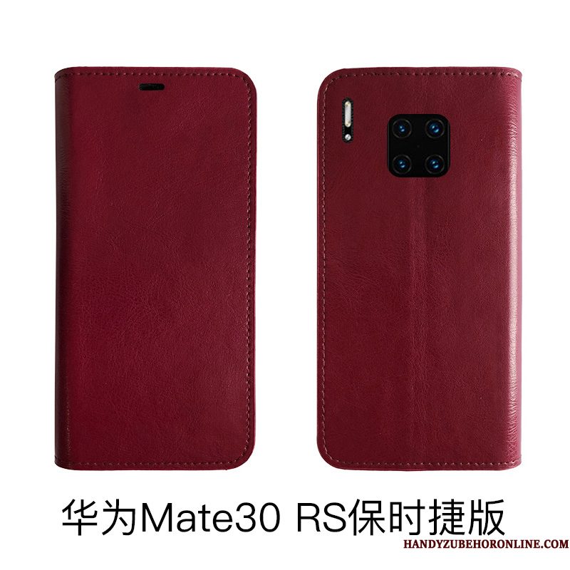Hoesje Huawei Mate 30 Rs Folio Koetelefoon, Hoes Huawei Mate 30 Rs Bescherming