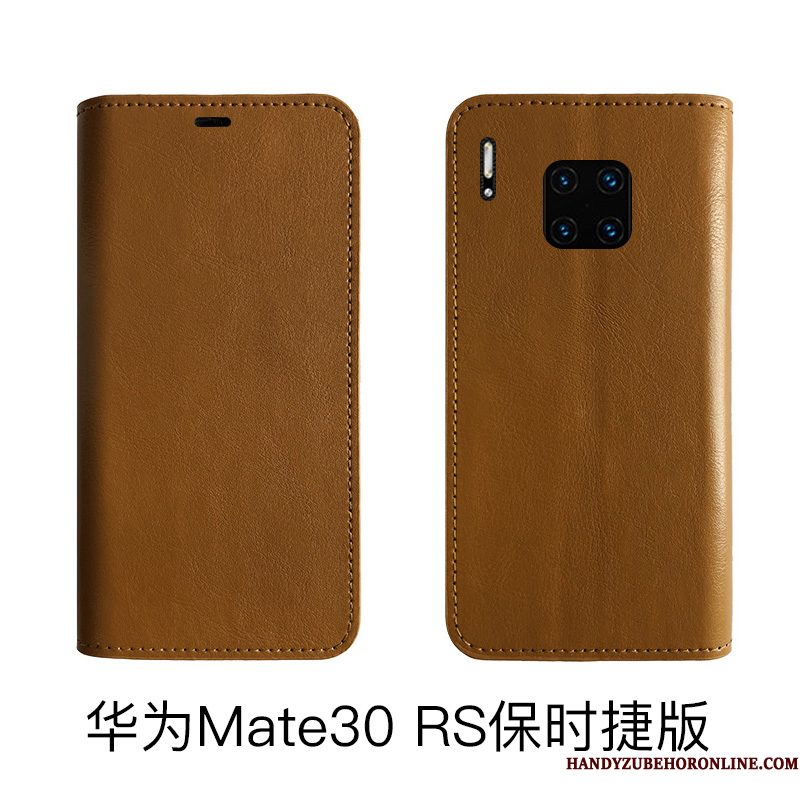 Hoesje Huawei Mate 30 Rs Folio Koetelefoon, Hoes Huawei Mate 30 Rs Bescherming