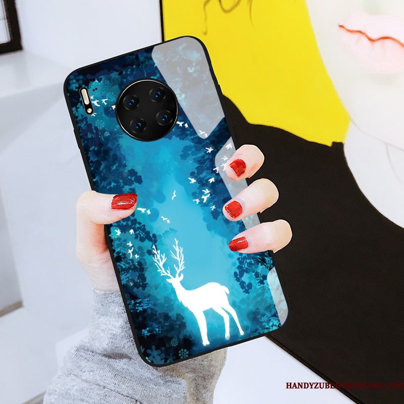 Hoesje Huawei Mate 30 Scheppend Dun Spiegel, Hoes Huawei Mate 30 Mode Nieuw Glas