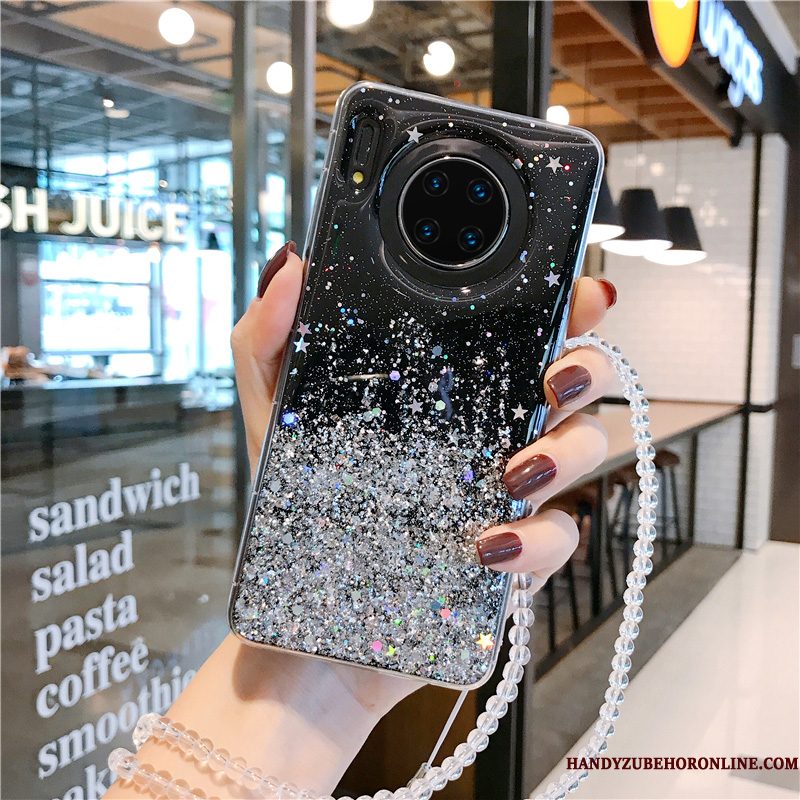Hoesje Huawei Mate 30 Scheppend Net Red Doorzichtig, Hoes Huawei Mate 30 Luxe Zilver Sterrenhemel