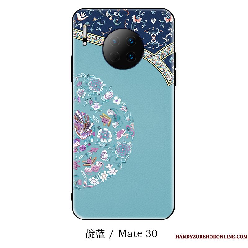 Hoesje Huawei Mate 30 Scheppend Trendy Merk Dun, Hoes Huawei Mate 30 Siliconen Chinese Stijl Hanger