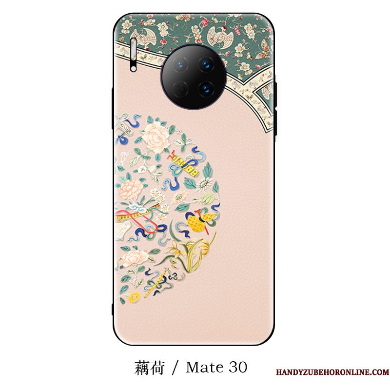 Hoesje Huawei Mate 30 Scheppend Trendy Merk Dun, Hoes Huawei Mate 30 Siliconen Chinese Stijl Hanger