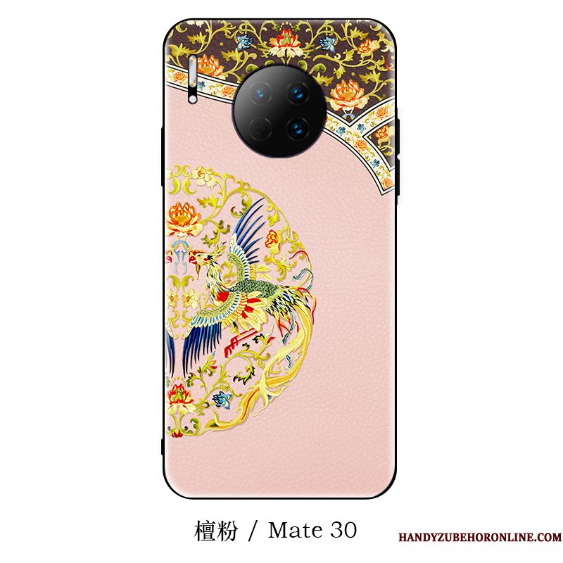 Hoesje Huawei Mate 30 Scheppend Trendy Merk Dun, Hoes Huawei Mate 30 Siliconen Chinese Stijl Hanger