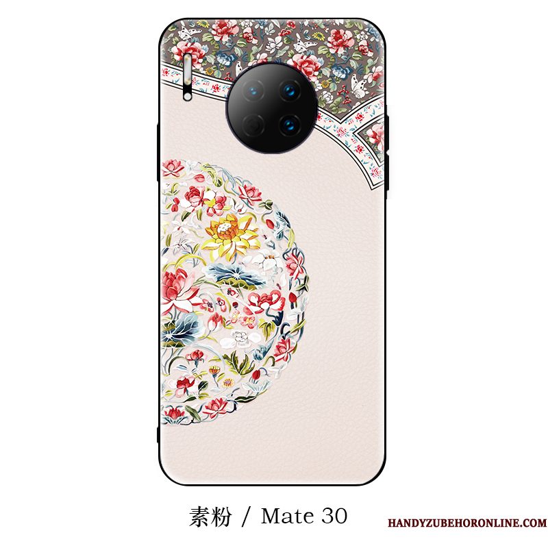 Hoesje Huawei Mate 30 Scheppend Trendy Merk Dun, Hoes Huawei Mate 30 Siliconen Chinese Stijl Hanger