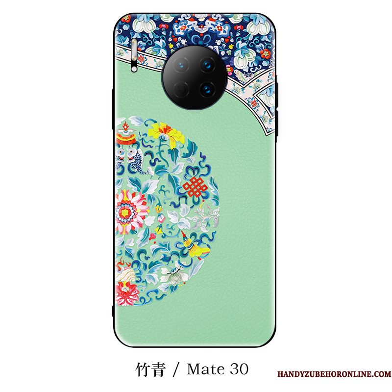 Hoesje Huawei Mate 30 Scheppend Trendy Merk Dun, Hoes Huawei Mate 30 Siliconen Chinese Stijl Hanger