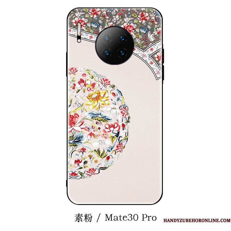 Hoesje Huawei Mate 30 Scheppend Trendy Merk Dun, Hoes Huawei Mate 30 Siliconen Chinese Stijl Hanger