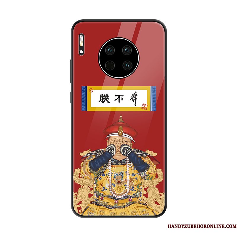 Hoesje Huawei Mate 30 Vintage Lovers Nieuw, Hoes Huawei Mate 30 Scheppend Telefoon Chinese Stijl