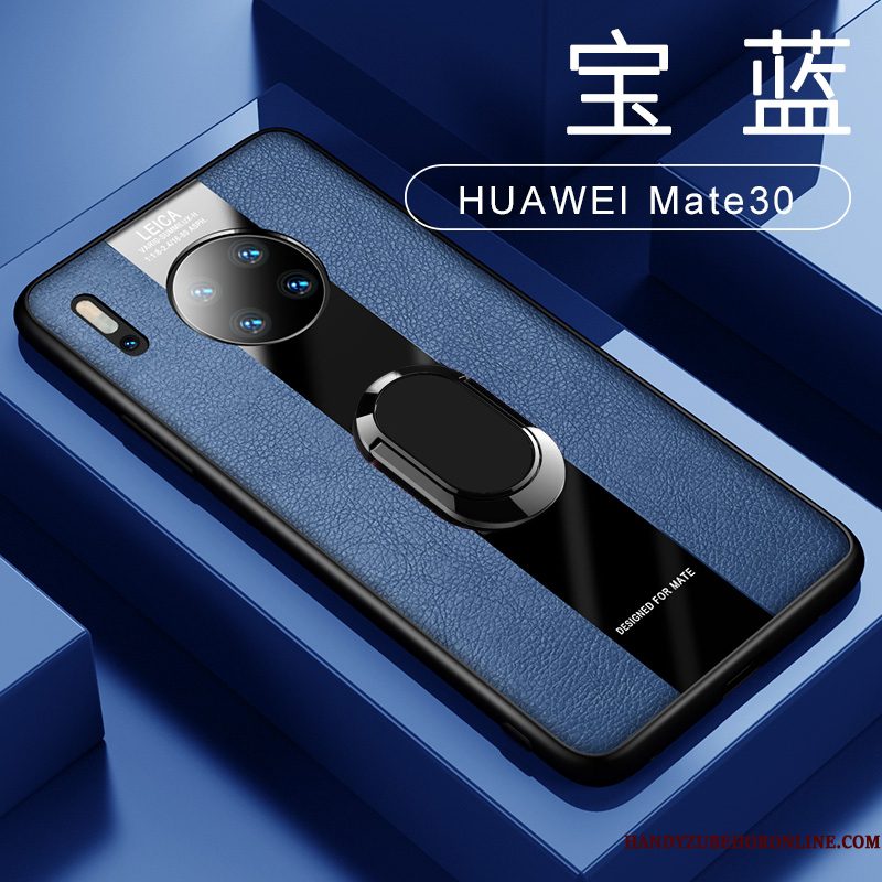 Hoesje Huawei Mate 30 Zakken Magnetisch Nieuw, Hoes Huawei Mate 30 Leer Anti-fall Dun