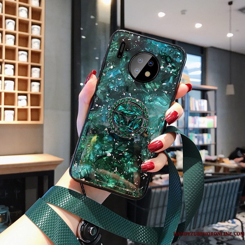 Hoesje Huawei Mate 30 Zakken Skärmskyddtelefoon, Hoes Huawei Mate 30 Siliconen Klittenband Hanger