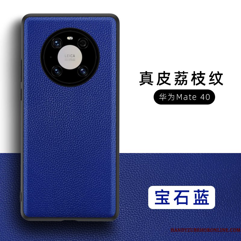 Hoesje Huawei Mate 40 Bescherming Anti-fall Koe, Hoes Huawei Mate 40 Zakken Dun Net Red