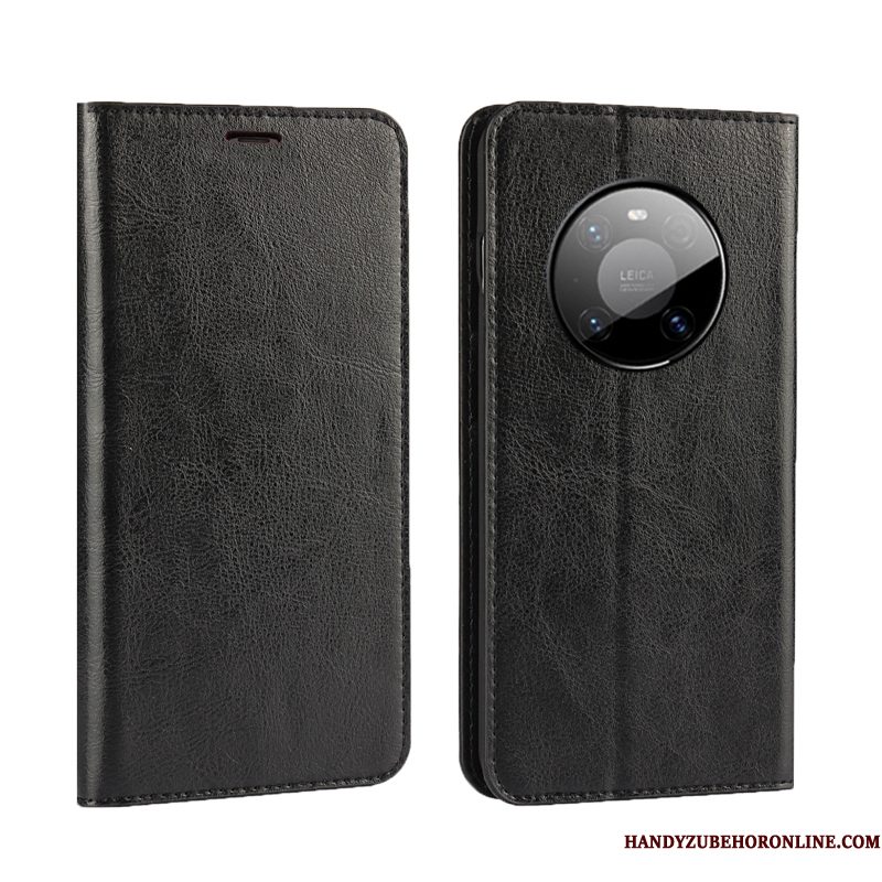 Hoesje Huawei Mate 40 Folio Kwaliteittelefoon, Hoes Huawei Mate 40 Luxe Koe High End