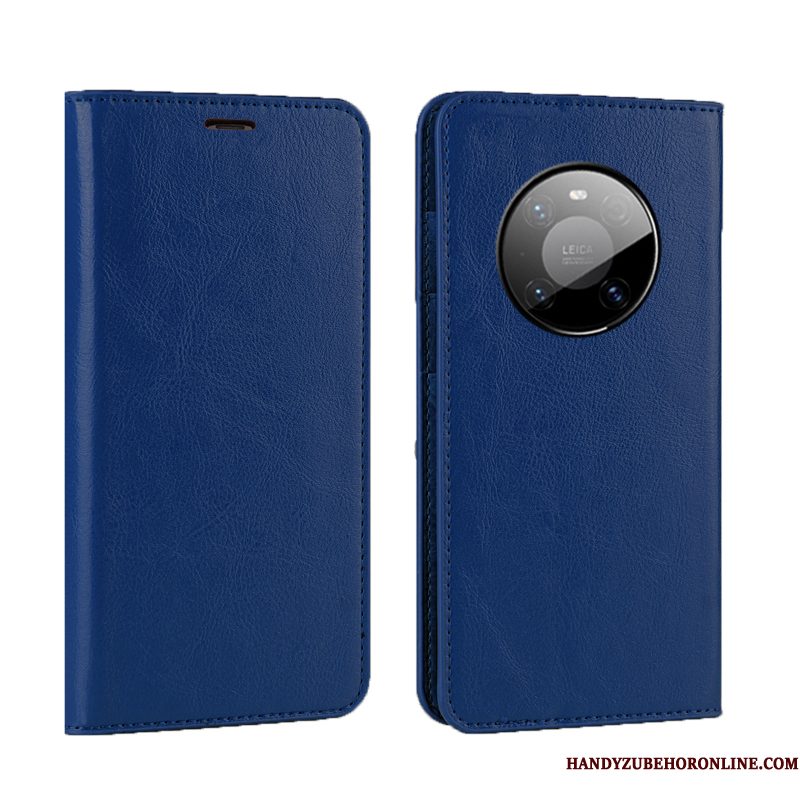 Hoesje Huawei Mate 40 Folio Kwaliteittelefoon, Hoes Huawei Mate 40 Luxe Koe High End