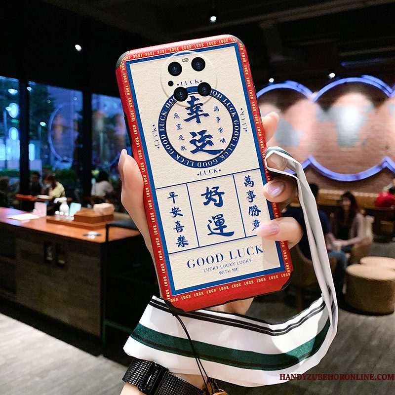 Hoesje Huawei Mate 40 Pro Scheppend Schrobben Chinese Stijl, Hoes Huawei Mate 40 Pro Zakken Loverstelefoon