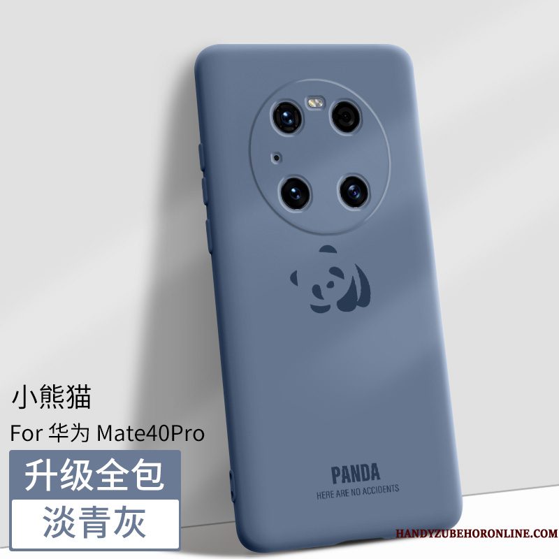 Hoesje Huawei Mate 40 Pro Siliconen Blauw Nieuw, Hoes Huawei Mate 40 Pro Zakken Magnetisch Anti-fall