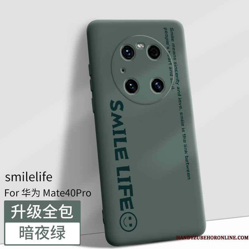 Hoesje Huawei Mate 40 Pro Siliconen Blauw Nieuw, Hoes Huawei Mate 40 Pro Zakken Magnetisch Anti-fall