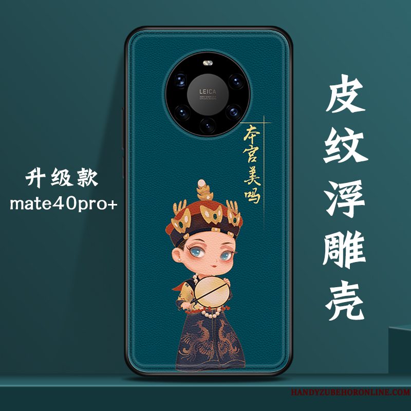 Hoesje Huawei Mate 40 Pro+ Zakken Groen Wind, Hoes Huawei Mate 40 Pro+ Scheppend Chinese Stijl Nieuw