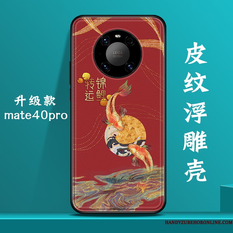 Hoesje Huawei Mate 40 Pro Zakken Rood Persoonlijk, Hoes Huawei Mate 40 Pro Scheppend Nieuw Trendy Merk