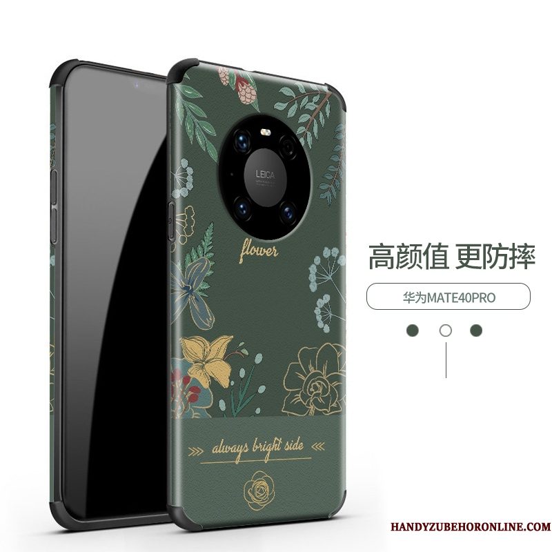 Hoesje Huawei Mate 40 Pro Zijde Telefoon Schrobben, Hoes Huawei Mate 40 Pro Reliëf Patroon Nieuw