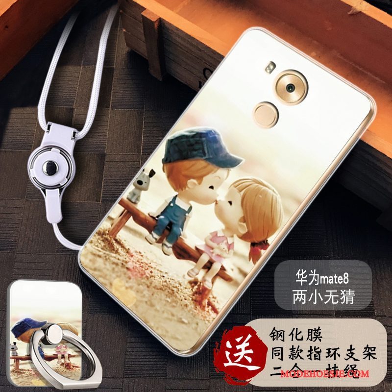 Hoesje Huawei Mate 8 Bescherming Rozetelefoon, Hoes Huawei Mate 8 Zacht Anti-fall Eenvoudige