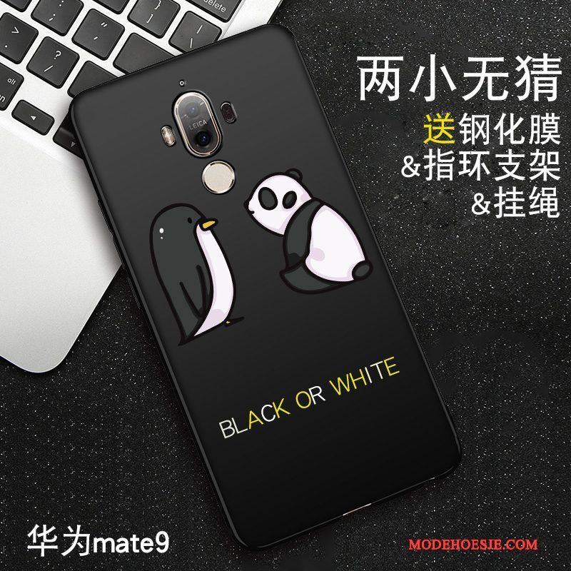 Hoesje Huawei Mate 8 Bescherming Telefoon Zwart, Hoes Huawei Mate 8 Siliconen Anti-fall Schrobben