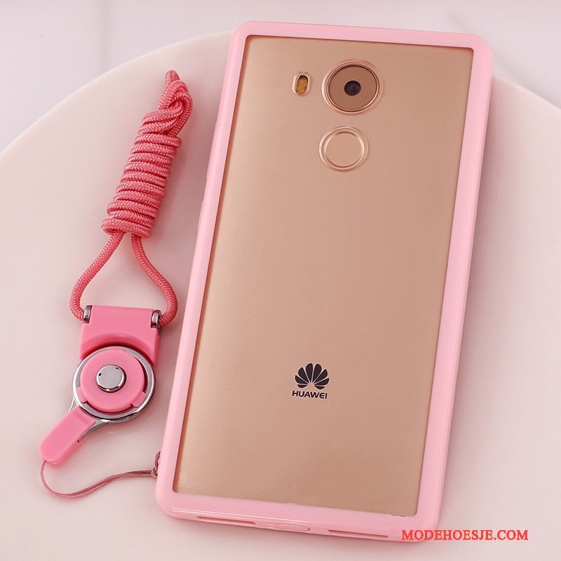 Hoesje Huawei Mate 8 Spotprent Roze Hanger, Hoes Huawei Mate 8 Bescherming Telefoon Anti-fall