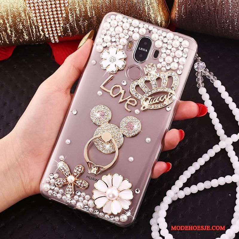 Hoesje Huawei Mate 9 Bescherming Telefoon Ring, Hoes Huawei Mate 9 Scheppend Anti-fall Hanger