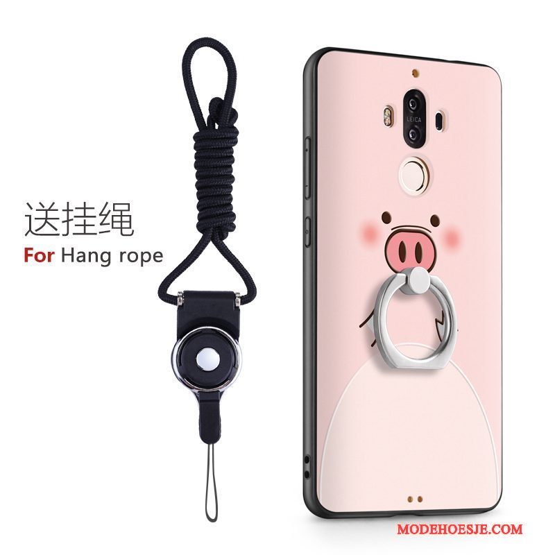Hoesje Huawei Mate 9 Bescherming Telefoon Ring, Hoes Huawei Mate 9 Siliconen Anti-fall