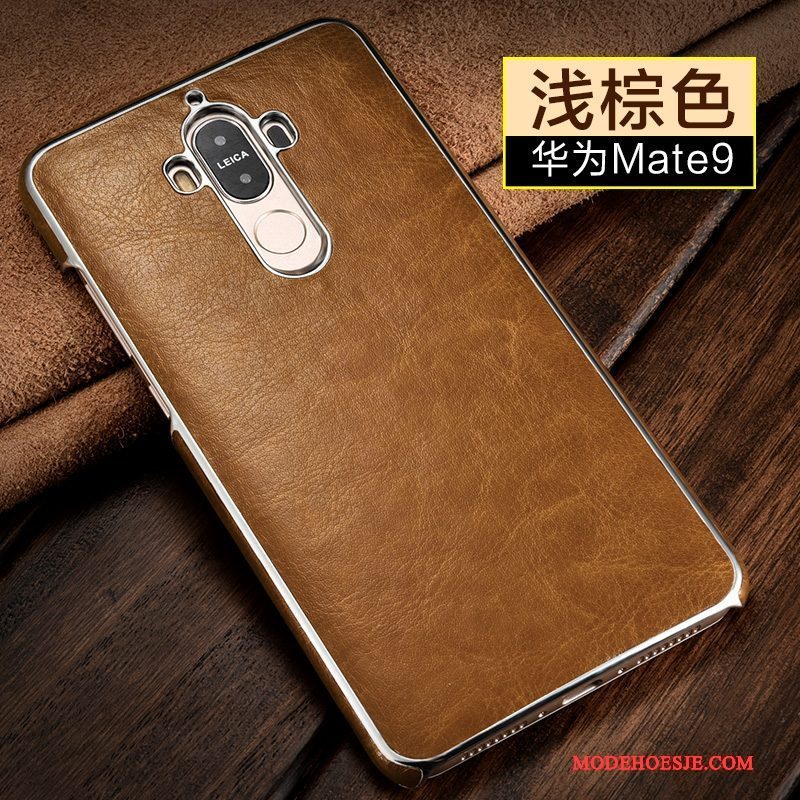 Hoesje Huawei Mate 9 Leer Bedrijf Anti-fall, Hoes Huawei Mate 9 Bescherming Duntelefoon