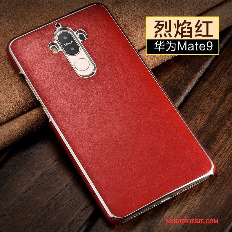 Hoesje Huawei Mate 9 Leer Bedrijf Anti-fall, Hoes Huawei Mate 9 Bescherming Duntelefoon