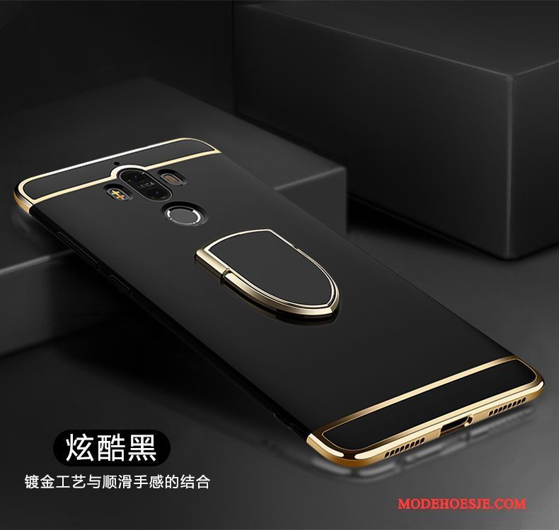 Hoesje Huawei Mate 9 Magnetisch Ring, Hoes Huawei Mate 9 Auto Rose Goud