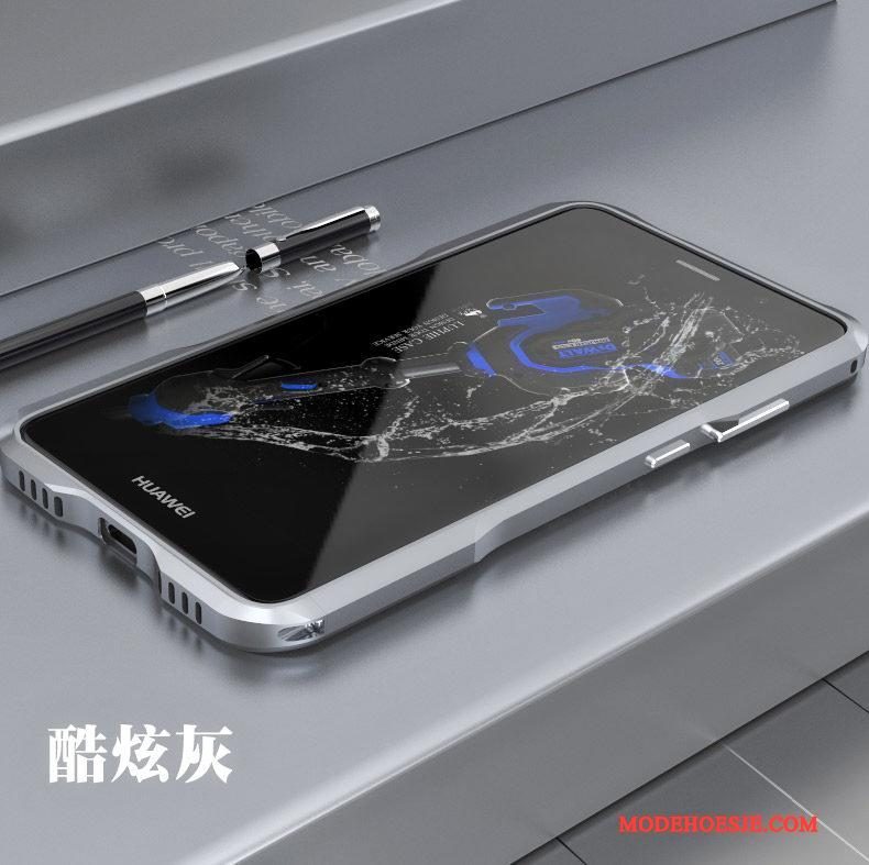 Hoesje Huawei Mate 9 Metaal Rose Goud Dun, Hoes Huawei Mate 9 Bescherming Omlijsting Anti-fall