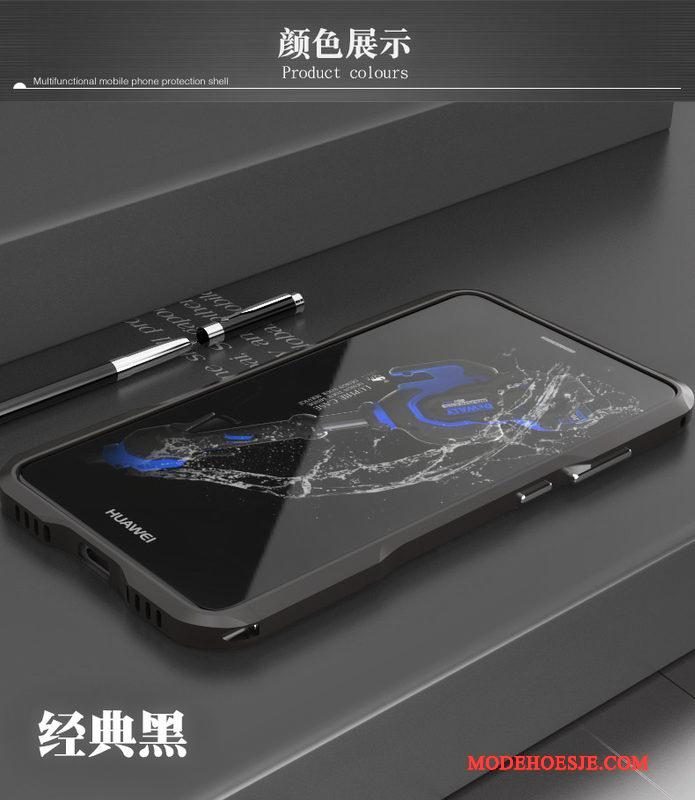 Hoesje Huawei Mate 9 Metaal Rose Goud Dun, Hoes Huawei Mate 9 Bescherming Omlijsting Anti-fall