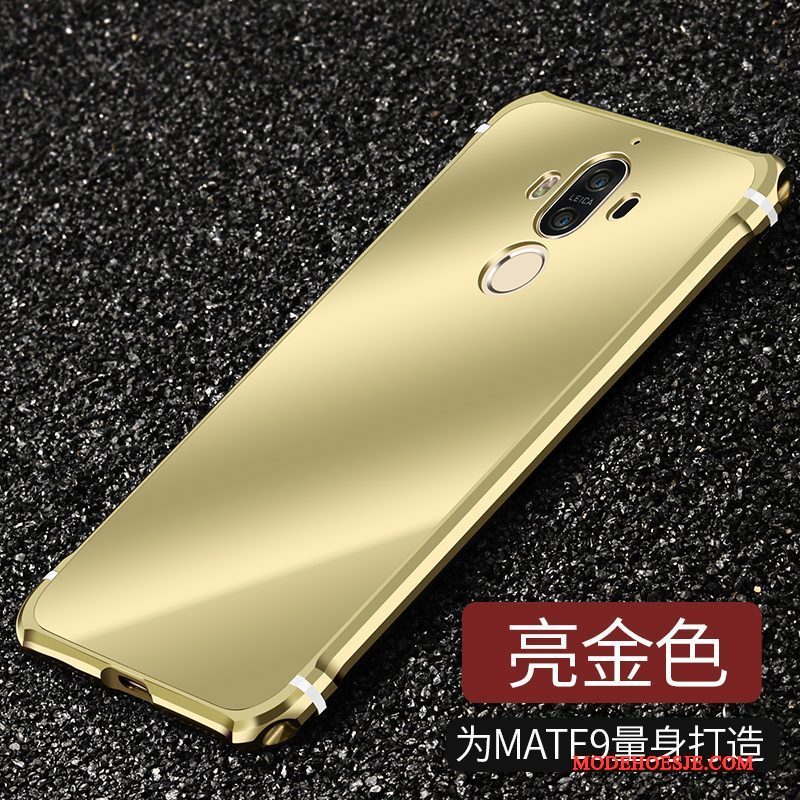 Hoesje Huawei Mate 9 Metaal Zwarttelefoon, Hoes Huawei Mate 9 Bescherming