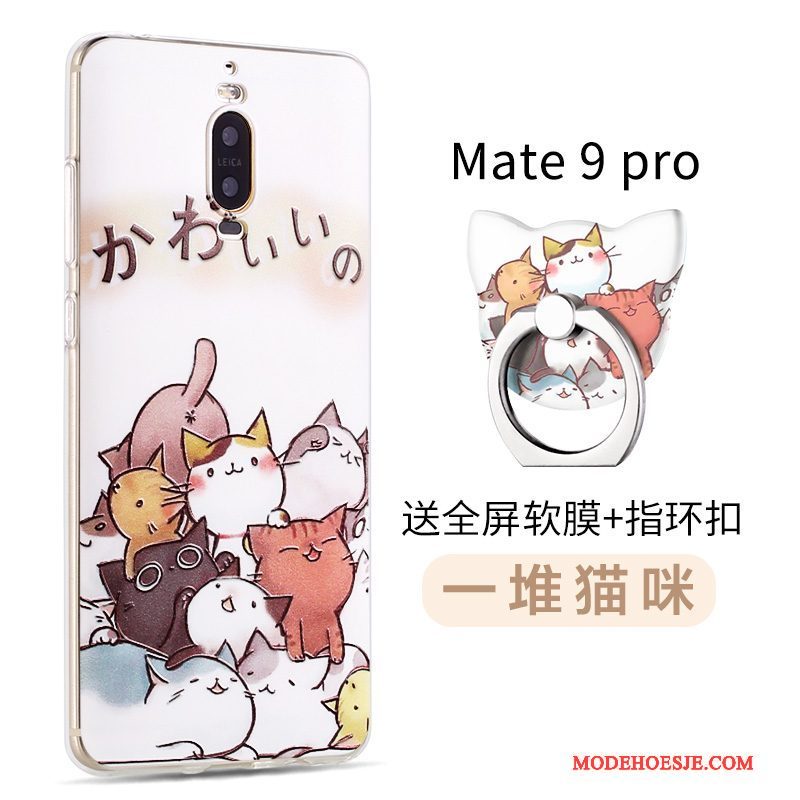 Hoesje Huawei Mate 9 Pro Bescherming Schrobben Anti-fall, Hoes Huawei Mate 9 Pro Spotprent Telefoon Trend